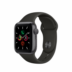 Apple Watch Series 5 40 mm (GPS) - Aluminiumgehäuse Space Grau Schwarz Sportarmband (Generalüberholt) Angebot bei HelloDeals