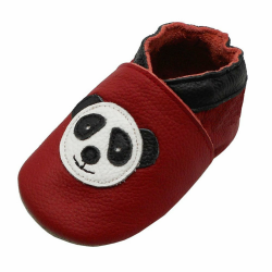 YIHAKIDS Krabbelschuh Babyschuh Lauflernschuh Jungen Mädchen Mokassins Weiche Wildledersohlen Kleinkind Lederschuhe Hausschuhe Lernlaufschuhe 23 EU Rot Panda Angebot bei HelloDeals