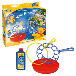 PUSTEFIX - 420869580 Multi-Bubbler I 250 ml Seifenblasenwasser I Bunte Bubbles I Seifenblasen Spielzeug für Hochzeit, Kindergeburtstag, Polterabend I Große Seifenblasen für Kinder & Erwachsene Angebot bei HelloDeals