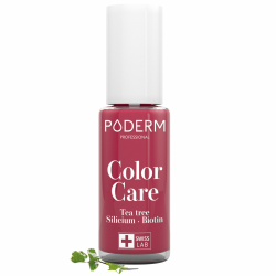 PODERM - Nagellack TEA TREE FÜR NAGELPILZ - GELBE/BESCHÄDIGTE NÄGEL BEHANDELN - Lackpflege verhindert und behandelt Mykose - 2 IN 1 PFLEGE - EINZIGARTIGE FORMEL - Hergestellt in der Schweiz Rosenrot Angebot bei HelloDeals