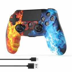 DYONDER Kabelloser Controller für PS4, kabelloses Remote-Gamepad mit/Dual-Vibration/6-Achsen-Bewegungssensor/Audiofunktion, Game-Controller weitgehend kompatibel mit PS4/PC/iOS (rot) Angebot bei HelloDeals