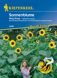 Kiepenkerl Profi-Line Sonnenblumensamen King Kong 3598 - Riesensonnenblume, die Rekordhöhen erreichen kann - Wuchshöhe bis 4,5 m - Saatgut, Blumenwiese Angebot bei HelloDeals