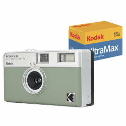 KODAK EKTAR H35 Halbformat-Filmkamera-Set mit Kodak Ultramax 400/24exp Rollfilm (Salbei) Angebot bei HelloDeals