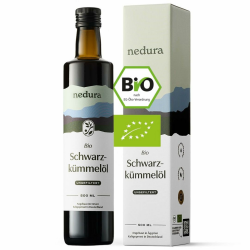 nedura® Schwarzkümmelöl BIO kaltgepresst (ungefiltert) 500ml – mit hohem Thymochinongehalt, BIO-Zertifiziert & 100% rein - täglich frisch & schonend gepresst - aus eigener Manufaktur Angebot bei HelloDeals