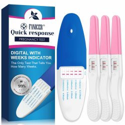 4 Stücke Schwangerschaftstest zur Schnellen Erkennung,Ein Blauer und Drei Rosa Frühschwangerschaftstest,Blauer kann wie viele Wochen schwanger anzeigen,Frühschwangerschaftstest für Frauen Angebot bei HelloDeals