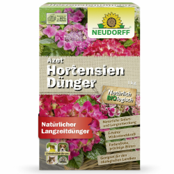 Neudorff Azet HortensienDünger 1 kg für farbintensive, prächtige Blüten im Garten sowie Kübeln vor der Haustür, Terrasse oder Balkon Angebot bei HelloDeals