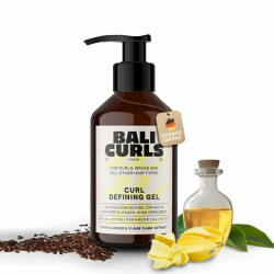 BALI CURLS Curl Defining Gel – Definierendes Locken Gel mit Leinsamen- und Ylang-Ylang-Extrakt – Veganes Lockengel für geschmeidige und definierte Curls – Lockenpflege für Naturlocken – 150ml Angebot bei HelloDeals