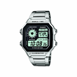 Casio - Armbanduhr AE-1200WH-1AVEF - Herren Uhr - Wasserdicht - Digital - Mit Stahlband - Schwarz Angebot bei HelloDeals
