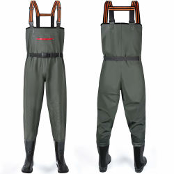 YOOHBERRYS Wathose Herren Damen, Angelhose für Erwachsene mit Stiefel, Atmungsaktive Wasserdicht Watthosen für Sport Angelliebhaber, Angeln, Wassersport, Outdoor Aktivitäten Angebot bei HelloDeals