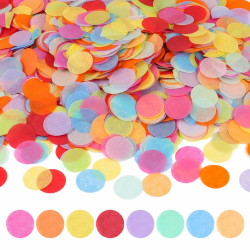 Konfetti Bunt 6000 Stück, 2.5cm Konfetti Geburtstag Groß, Mehrfarbig Runde Streudeko Tischdeko, Papier Confetti für Geburtstag Hochzeit Party Dekoration(50g) Angebot bei HelloDeals