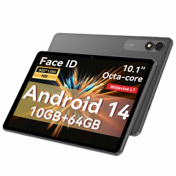 Android 14 Tablet, 10 Zoll Tablet, 10 GB + 64 GB Tablets, Doppel-Stereo-Lautsprecher, 1 TB, erweiterbar, Octa-Core 2,0 GHz, Leistungsprozessor, 6000 mAh, großer Akku, Touchscreen, Tablet, Netflix Angebot bei HelloDeals