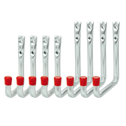 Vormann Wandhaken Gerätehaken Garagenhaken Lasthaken Haken | Traglast 35 bzw.25 kg | witterungsbeständig | U-Form, 8-teiliges Set, 2 Größen (125x86x53x60 u.148x114x56x86) Angebot bei HelloDeals