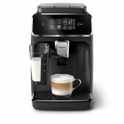 Philips 2300 Series Kaffeevollautomat - 4 Getränkesorten, Touchscreen-Display, LatteGo-Milchsystem, SilentBrew, 100% Keramikmahlwerk, AquaClean Filter. Mattschwarz (EP2330/10) Angebot bei HelloDeals