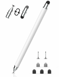 Tablet Stift MEKO 3-in-1 Magnetischer Touchscreen Stift, Faser Gummi Disc Stylus Touch Pen für alle Tablets/Handys wie iPhone/iPad/Pro/Mini/iWatch/Samsung/Huawei/Xiaomi/Surface/Chromebook usw. Angebot bei HelloDeals