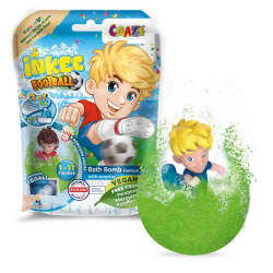 INKEE SURPRISE FOOTBALL | Badekugel mit Überraschung, Kinder badebombe mit Saugnapf Fussball Spielerfigur, Pop Corn Duft, dermatologisch getestet, 1 Stück (1er Pack) Angebot bei HelloDeals