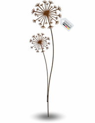 Terma Rost Pusteblume XXL 140 cm Höhe Pusteblume Gartenstecker rost Gartenfigur groß Metallfigur Garten Blumenstecker dekostecker rostgartendeko rostdeko Gartendeko Metall deko metallstecker edelrost Angebot bei HelloDeals