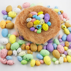 🐰🥚🌸 100 Stück Schaum Ostereier Dekorationen - Festliche Osterdekoration Angebot bei HelloDeals