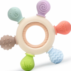 OKONKN Beißring Baby Zahnungshilfe Spielzeug Bpa-Frei 1er-Pack 😊 Angebot bei HelloDeals