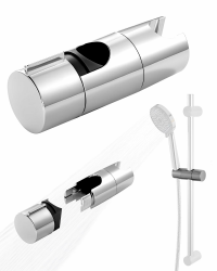 Duschbrause Halterung - Verstellbarer Duschkopfhalter ohne Bohren 🚿 Angebot bei HelloDeals