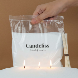 🕯️ CANDELISS Original Kerzensand mit Docht Set 1kg 🌟 Kerzen sand perlenkerzen Pearled candle powder wax set 🌺 Wachsperlen wachsgranulat für kerzen granulat (1kg) Angebot bei HelloDeals
