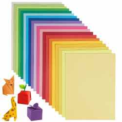 🎨 Origami-Papier, 180 Blatt, 20 leuchtende Farben, A4, 80 g/m² Angebot bei HelloDeals
