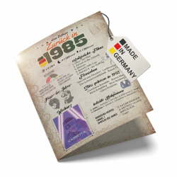 myDreamwork® Besondere Geburtstagskarte 40 🎁 | 1985 Jahrgang Geschenk Angebot bei HelloDeals