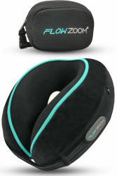 FLOWZOOM Dream Reise-Nackenkissen mit extra seitlicher Stütze - Nackenkissen Flugzeug aus Memoryfoam Angebot bei HelloDeals