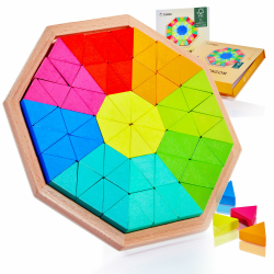 🧩 CUBIDI® Kreatives Montessori Tangram Octagon | Logisches Denken & räumliche Vorstellungskraft fördern 🎁 Angebot bei HelloDeals