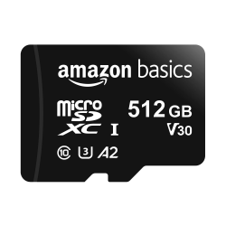 🚀 Angebot: Amazon Basics MicroSDXC, 512 GB, mit SD Adapter, A2, U3, Lesegeschwindigkeit bis zu 100 MB/s, Schwarz Angebot bei HelloDeals