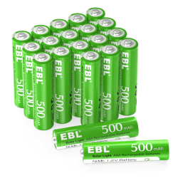 EBL AAA Akku 20 Stück für Solarlampe im Freien 🌞🔋 Angebot bei HelloDeals