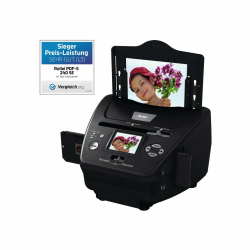 📸🔎 Rollei PDF-S 240 SE - Multiscanner für Fotos, Dias und Negative - Schwarz Angebot bei HelloDeals
