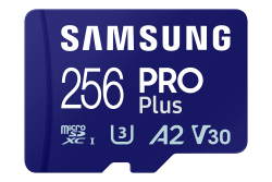 🚀 Samsung PRO Plus microSD-Karte + SD-Adapter, 256 GB | Für Mobile Gaming 🎮 Angebot bei HelloDeals
