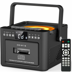 Greadio CD Player Tragbar mit Boombox Kassettenspieler 🎵 Angebot bei HelloDeals