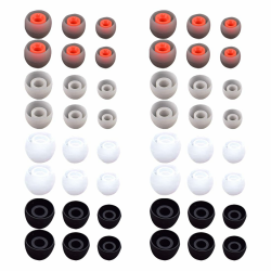 🎧 48 Stücke Ersatz Silikon Ohrstöpsel - 4 Farben, 3 Größen Angebot bei HelloDeals
