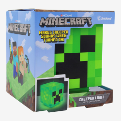 🎮 Minecraft Creeper Tischlampe mit offiziellen Creeper-Sounds 🌙 Angebot bei HelloDeals