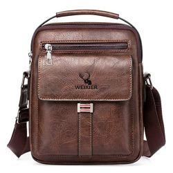 Herren Umhängetasche aus Vintage PU Leder 👜 Angebot bei HelloDeals