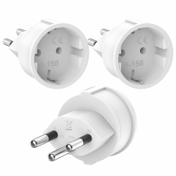 🌍 Oliveria 3 Stück Reiseadapter für Malediven, Ruanda, Liechtenstein Angebot bei HelloDeals