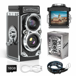 Retro Mini Digitalkamera 1080P FHD Video 12MP Autofokus Mini Retro Kamera Angebot bei HelloDeals