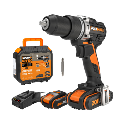 🔧🔋 WORX NITRO WX352 Akku Schlagbohrschrauber Set 20V - bürstenloser Motor - Zum Schrauben, Bohren und Schlagbohren Angebot bei HelloDeals