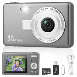 Digitalkamera Fotokamera mit 64GB Karte, 1080P FHD 40MP Kinder Kamera 2.4" LCD Angebot bei HelloDeals