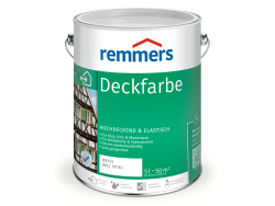 Remmers Deckfarbe weiß (RAL 9016), 5 Liter, Wetterschutzfarbe 🎨 Angebot bei HelloDeals