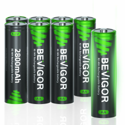 🔋 BEVIGOR AA Akkubatterien, 2800mAh 1.2V Akku hohe Kapazität, 8 Stück Angebot bei HelloDeals