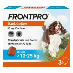 🐶🦟 FRONTPRO Hund L - Kautablette gegen Zecken & Flöhe - 3X Kautabletten Angebot bei HelloDeals