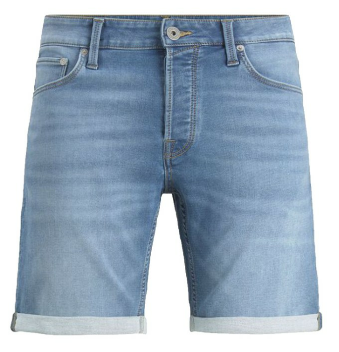 2 x JACK & JONES Herren Jeans-Shorts Rick Icon Blau