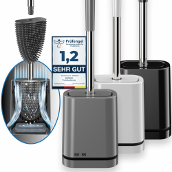 BROSS® Klobürste Silikon - Patentierte Toilettenbürste - Klobürste Grau Angebot bei HelloDeals