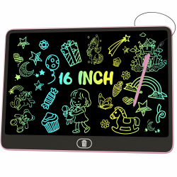 16 Zoll Bunte LCD Schreibtafel - Rosa 🎨✨ Angebot bei HelloDeals