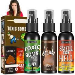 😂🎉Furzspray 3 Stück Set - Stinkbomben & Prank Artikel🤢 Angebot bei HelloDeals