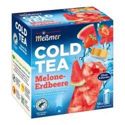 Meßmer Cold Tea Melone-Erdbeere | Spritzig-fruchtiger Geschmack ohne Zucker Angebot bei HelloDeals