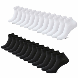 🧦 FALARY Sneaker Socken Herren & Damen Bio Baumwolle 12 Paar 🧦 Angebot bei HelloDeals
