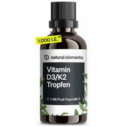 Vitamin D3 + K2 Tropfen 50ml - Premium Qualität 🌞🦴 Angebot bei HelloDeals
